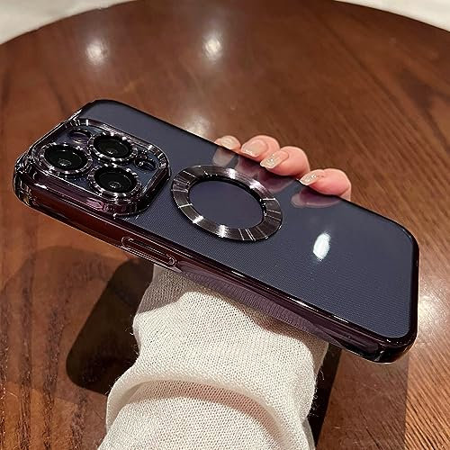 ENILSA Glas-Handy-Kamera-Objektiv-Schutzhülle für iPhone 14 13 12 11 Pro Max X XS XR 7 8 Plus mit Lochbeschichtung, violett, für iPhone 8