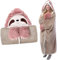 Sfit Faultier Kuscheldecke Faultier Geschenk für Frauen,Tragbare Decke mit Kapuze und Handschuhen Sofadecke Sloth Kuscheldecke Flauschig Cartoon Niedliches Warmer Wohndecke, Faultier