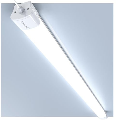 Feuchtraumleuchte LED 150CM, LED Kellerlampe 45W, Garagenleuchte 4500LM IP66 Wasserfest, LED Röhre 150cm 5000K Kaltweiß, Kellerleuchte werkstattlampe Garagelampe lampe Garage Keller werkstatt