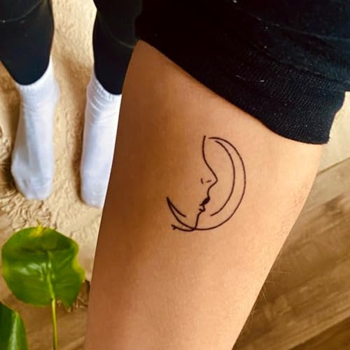 Inkster Tattoo - Mond & Gesicht Tattoo | Temporäres Tattoo mit EU-Kosmetikzertifizierung - das Original | wasserfest + vegan | revolutionäres 2-Wochen-Tattoo | Klebetattoos + Fake Tattoos