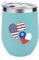 Cile Bandiera USA divertente in acciaio inox Tumblers personalizzato vino Tumbler tazza da viaggio con coperchio 12oz