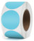 YIKIADA Blau Punkte Thermo-Etikett Vinyl 38 mm Selbstklebend Rolle Adressaufkleber Wasserdicht Drucker Aufkleber für Logo Barcode QR Code Inventar 500 Stück