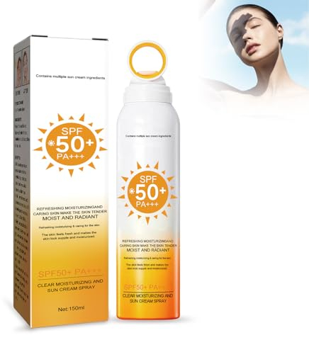 Sun Sonnenschutz Spray Lsf 50,Sonnenschutz-Spray Mit Lsf 50+,Transparent Sonnenspray Für Gesicht,Sonnenschutz Spray Für Das Gesicht,Sonnenspray Für Allergiker,Schutz Für Das Gesicht Gegen Uv-Strahlen