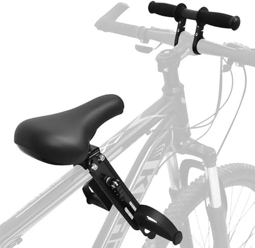 TGKYK Child Bike Seat Attachment, Kids Bike Seat with Handlebar Attachment, Front Mounted Bike Seat for Kids Bike, Detachable Toddler Bike Seat for Children Aged 2-5 Years (Up to 48 Pound)