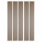 Lot de 5 Panneaux tasseaux bois 250 x 30 x 2 cm - décor chêne clair fond noir - 3,75m²