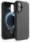 elago Cover Magnetica in Silicone Compatibile con iPhone 16 Cover 6.1 pollici Compatibile con tutti gli accessori MagSafe - Magneti Integrati, Silicone a Presa Morbida, Antiurto (Nero)