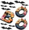 Halloween Charcuterie Board, Fillable Letter Paper Cardboard Halloween Boo Serving Trays with 28 Bat Decoration Cheese Platter Dinnerware Plate Candy Snack Dish Bowl for Food Party Decor (Black)