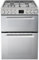 electriQ 60cm Double Oven Dual Fuel Cooker with Mirror Door