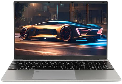 Tangxi Laptop Ultra Slim BT 4.2 Sensore di Impronte Digitali Laptop da 15,6 Pollici per Lavoro (Spina europea 12GB+256GB)