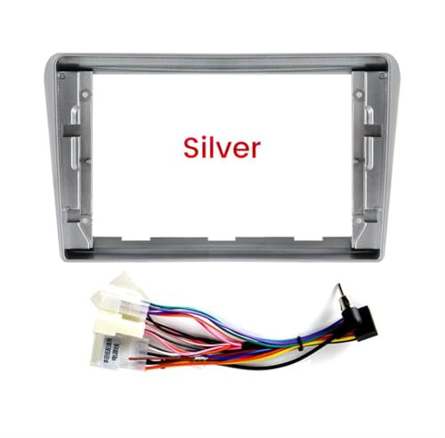Auto-Audio-Rahmen Auto Android Multimedia Player Panel Fascia Rahmen/Fit for Toyota Avensis T25 2 II 2002-2008 2din radio Adapter Dashboard Kabel Kit Autoradio Radioblende Doppel