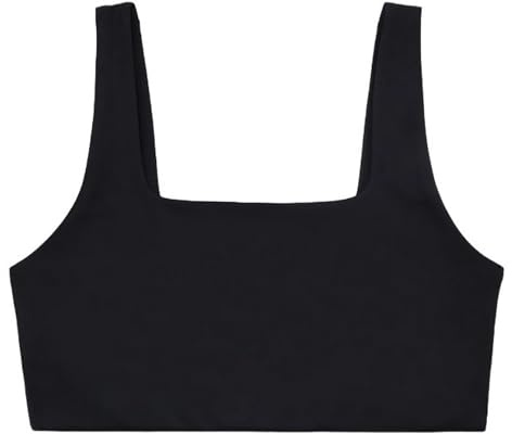 Girlfriend Collective - Tommy BH Eckiger Ausschnitt für Damen (L) (Schwarz)