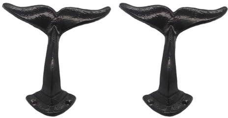 Ganci A Coda Di Pesce Da 2 Pezzi, Ganci Da Parete, Ganci Per Decorazioni Murali, Ganci Appendiabiti, Ganci Retrò, Accessori Per La Casa