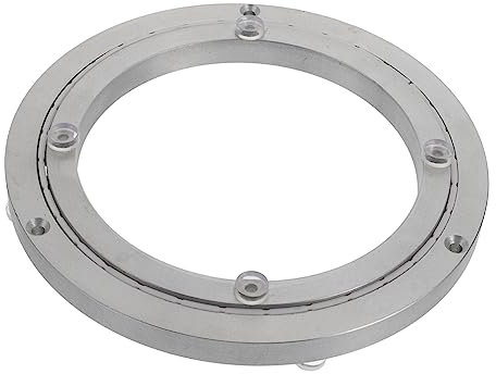 Cabilock Drehtellerlager Aluminiumlegierung Runde Schwenkplatte Leises Drehlager Für Esstisch Drehteller Stabile Basis Für Tortendekoration Lebensmittelpräsentation