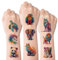 Kotkiddy Watercolour Animal Temporary Tattoos for Children - 60 Styles Temporary for Girls Boys Body Arm Shoulder Tattoo Stickers, Birthday Party Decorations