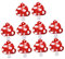 VALICLUD 10 Pièces Bouteille De Stockage Bouteilles Presser Hydratante Bouteille De De Lotion Pour Gel Bouteille De Lotion Rouge Plastique