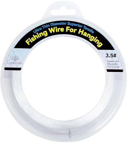 Filo da pesca trasparente, filo da pesca monofilamento da 250 m, corda trasparente per appendere, filo di nylon resistente invisibile per appendere palloncini ghirlanda decorazioni per immagini