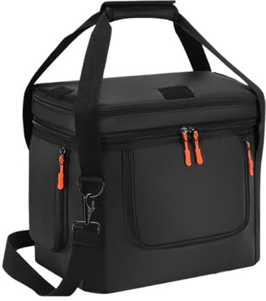 Tragbare Tasche für Powerstation, Transporttasche für den Außenbereich, wasserdicht, mit seitlichen Reißverschlüssen und Griff für Picknick, Strand, Wandern, Camping