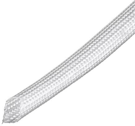 Gaine tressée en fibre de verre haute température 600 °C, 1 m, for gaines câbles DIY, pièce(1,10mm)