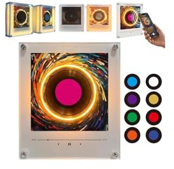 Imán magnético para refrigerador NFC, altavoz de canto de inducción, imán magnético NFC para refrigerador, disco de vinilo giratorio, luz nocturna, paquete de 9 calcomanías de sonido programables
