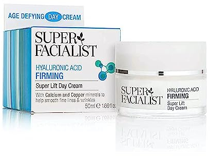 Super Facialist Hyaluronic Acid Firming Super Lift Day Cream - Nourishing Anti Wrinkle Face Cream with Calcium & Copper to Hydrate & Renew Skin, Gentle Face Care, Vegan Friendly, 50ml