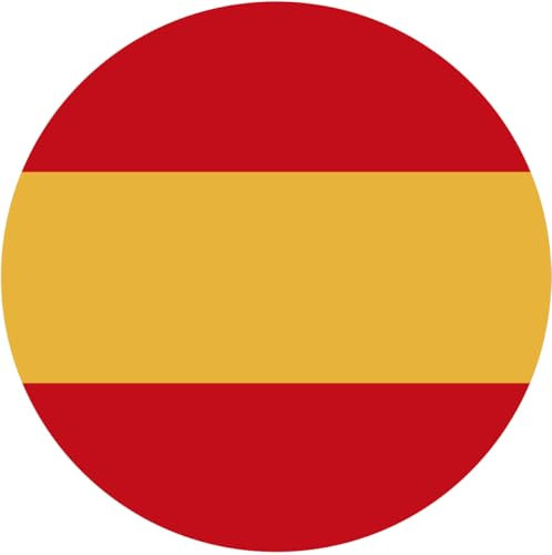 Pegatina Círculo Bandera España ø 70 mm.