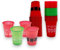 4E's Novelty Weihnachts-Trinkbecher, Kunststoff, lustig, 50 Stück