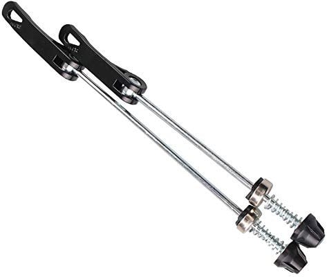 VOANZO Wheel Hub Front and Rear Skewers Quick Release Clip Bolt Lever for Road Mountain Bicycle MTB (Black)