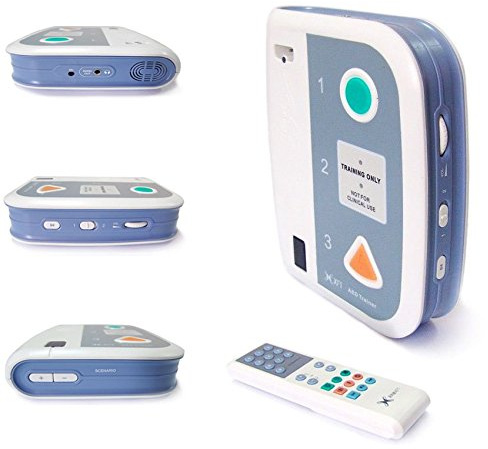 AED Trainer XFT-120C+ de Formation aux Premiers Secours Enseignante RCR Défibrillateur Appareil de Premiers Secours Unité Invites Anglais Français First Aid Training CPR Teaching English French