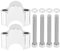 Handlebar Riser Clamp Kit Universal 7/8in 30mm for Motorcycles ATVs Dirt Bikes and Off Road Vehicles (Silver)