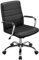 Yaheetech Office Desk Chair Ergonomic Computer Executive Chair with Arms on Wheels, Swivel, for Home Work Study Black