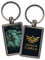 Porte-clés Zelda. Cadeau original pour les geeks. Porte-clés personnalisé. Image sur les deux côtés. Forme rectangulaire. Différents modèles disponibles. Légende