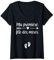 Femme Fête des mères Future Maman Annoncer Grossesse Enceinte Bébé T-Shirt avec Col en V