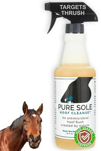 Pure Sole Hoof Cleanse Thrush Treatment Spray for Horses, 16 oz