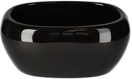 KOTARBAU® Pot de fleurs en céramique - Pour fleurs et plantes - Noir