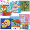6er Diamond Painting Kinder Tiere 5D DIY Diamant Malerei Bilder Set Full Zubehör Glitzersteinchen Painting Kleine Mädchen Junge Geburtstag Festival Geschenke Home Wanddekoration Crystal Art Craft Kits