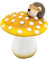 HEITMANN DECO Fliegenpilz mit Igel gelb 18cm