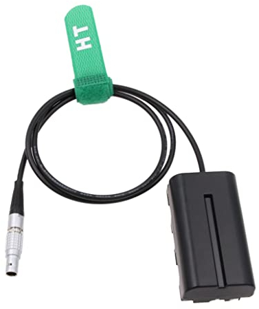 HangTon 0B 2 Pin auf NP-F970 F570 F550 Dummy Akku für Blackmagic Video Assist 12G Atomos Shogun Inferno Ninja Monitor