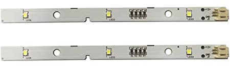 ZYNCUE 2Pcs LED Light Bar Strip & Cover for RONGSHENG for HISENSE Refrigerator LED Light E349766 MDDZ-162A 1629348 DC12V 2W