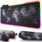 Retoo RGB Gaming Mauspad mit Weltkarte, LED Schreibtischunterlage, XXL Desk Mat mit Beleuchtungs Modi, Multi Color Mousepad, Tischunterlage, Groß Mouse Pad, Zubehör für Computer PC Gamer, 800 x 300
