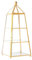 Bafnsiji Boîte à Bijoux en Verre Vintage d'or, Support d'affichage d'anneau de Bijoux, vitrine de Stockage de cosmétiques, présentoir de boîte à Bijoux en Verre