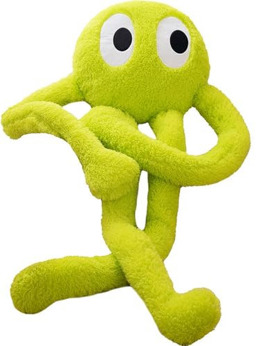 Xshelley langbeiniger Oktopus, großes Plüschtier Oktopus Plüschtier, Kissen, Kissen, weiches gefülltes Meerestier grüner Oktopus, Kindergeschenk Höhe von 1 Meter