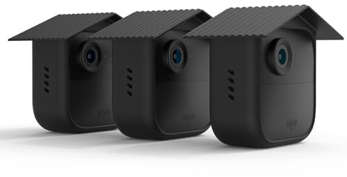 TIUIHU Lot de 3 coques en silicone pour caméra de surveillance Blink Outdoor 4 - Pour caméra clignotante - Coque de protection anti-rayures pour une protection complète