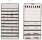 QINBINENG Hanging Jewellery Organiser Display Stand Dual Sided Jewellery Organiser Holder 48 Pockets Wardrobe Storage Bag for Travel Storing Earrings Necklaces Bracelets