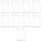 ULTECHNOVO 36 Pcs Supports de Prix, Porte-étiquette Transparent pour Afficher le Prix/Nom, Transparent Mini Affichage du Signe Porte-Cartes pour Bureau, Supermarché, Restaurants - 9 X 6cm