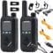 CRONOS Kurzwellen-Funkgeräte Walkie-Talkie Modell: Baofeng BF-T17, Funktelefon, Set mit Taschenlampe, 2 Stück, Farbe: SCHWARZ