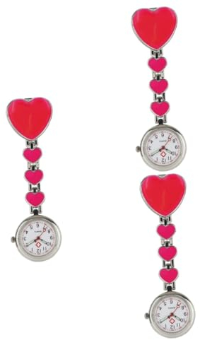 SAFIGLE 3stücke Kreative Hängende Uhr Für Und Ärzte Hand Design Praktische Taschenuhr Für Klinik Und Krankenhausdekoration Rosafarbene Ausführung