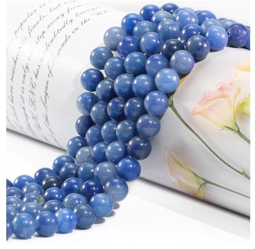 Blue Aventurine Crystal Beads - 85pcs Round 4mm Stone Beads for Jewellery