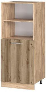 Vicco Küchenschrank R-Line, Herdschrank, Artisan-Eiche, 60 cm