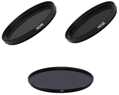 Graufilter-Set für Fujifilm X-T5 spiegellose Kamera mit XF 16-50 mm f/2.8-4.8 R LM WR Objektiv (58 mm, ND16, ND32, ND64, 4 Stop, 5 Stop, 6 Blendenstufen, 6 Blenden)
