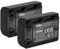 vhbw 2 x Battery Compatible with Sony HDR-XR105, HDR-XR105E, HDR-XR106 Video Camera Camcorder (500 mAh, 7.2 V, Li-Ion) + Info Chip